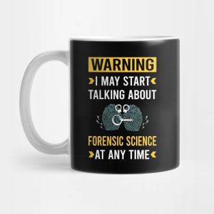 Warning Forensic Science Forensics Mug